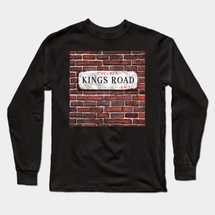 King's Road Chelsea Street Sign Long Sleeve T-Shirt